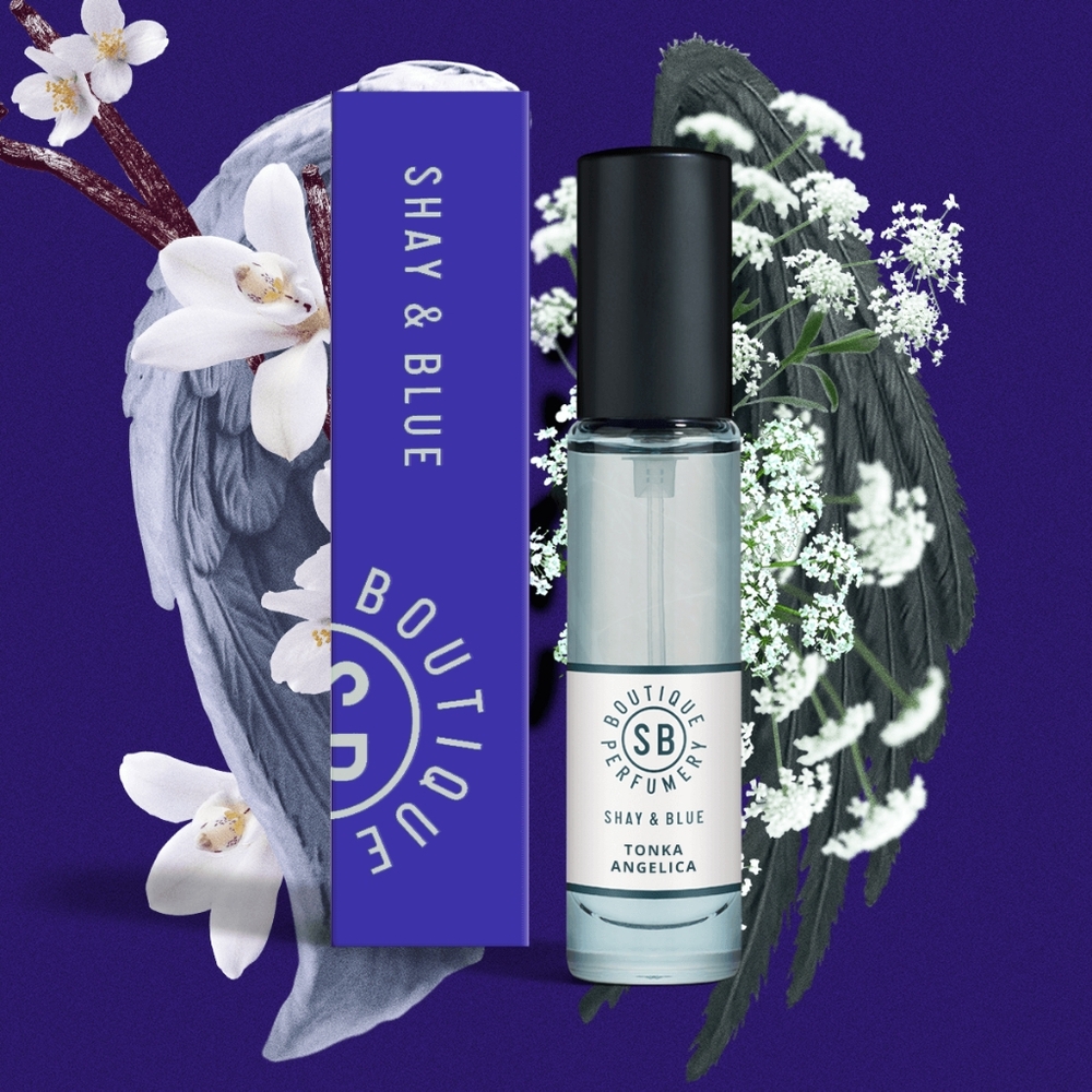 Shay and Blue Tonka Angelica Fragrance Mini .3oz BNIB